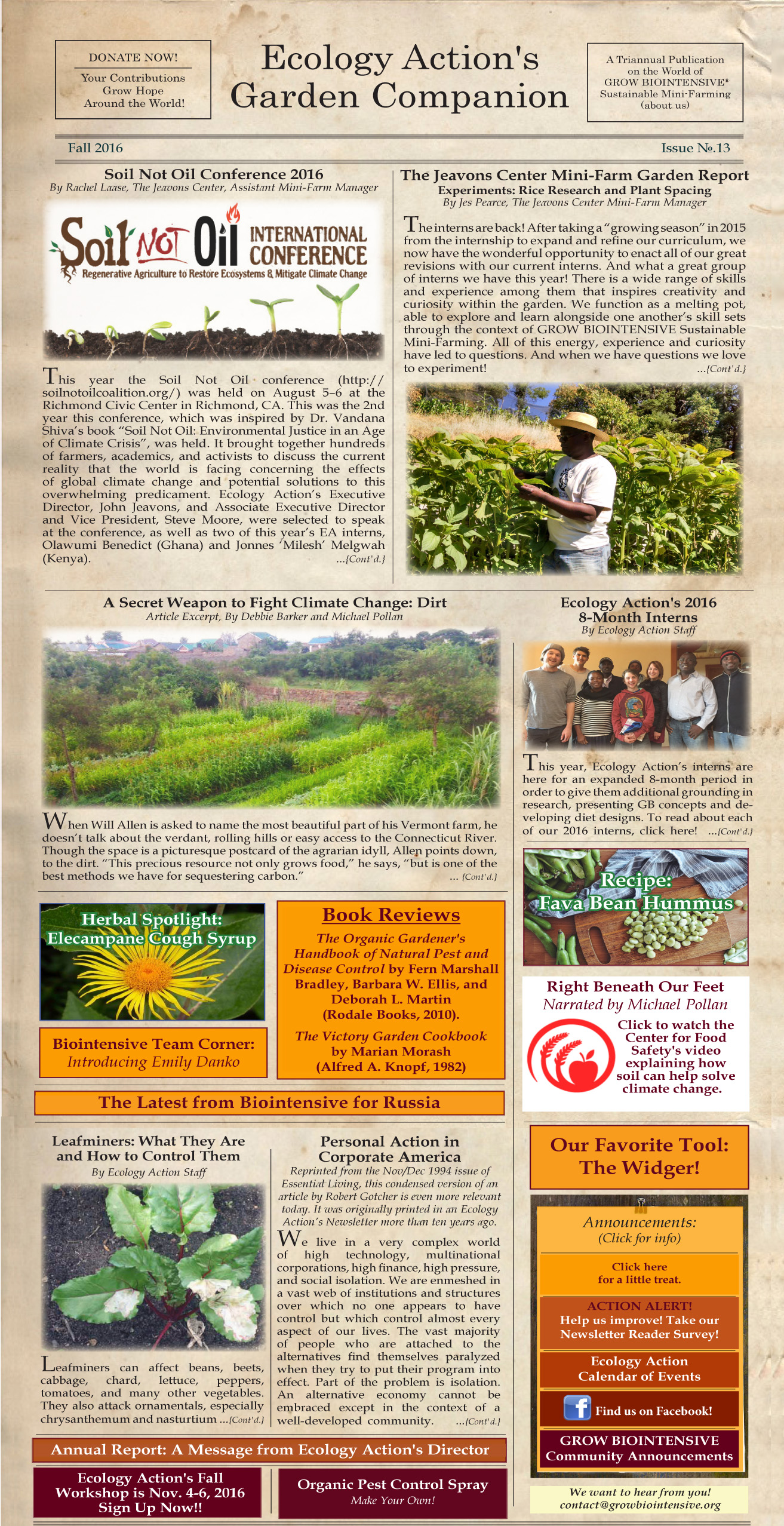Garden Companion Newsletter Issue No. 13