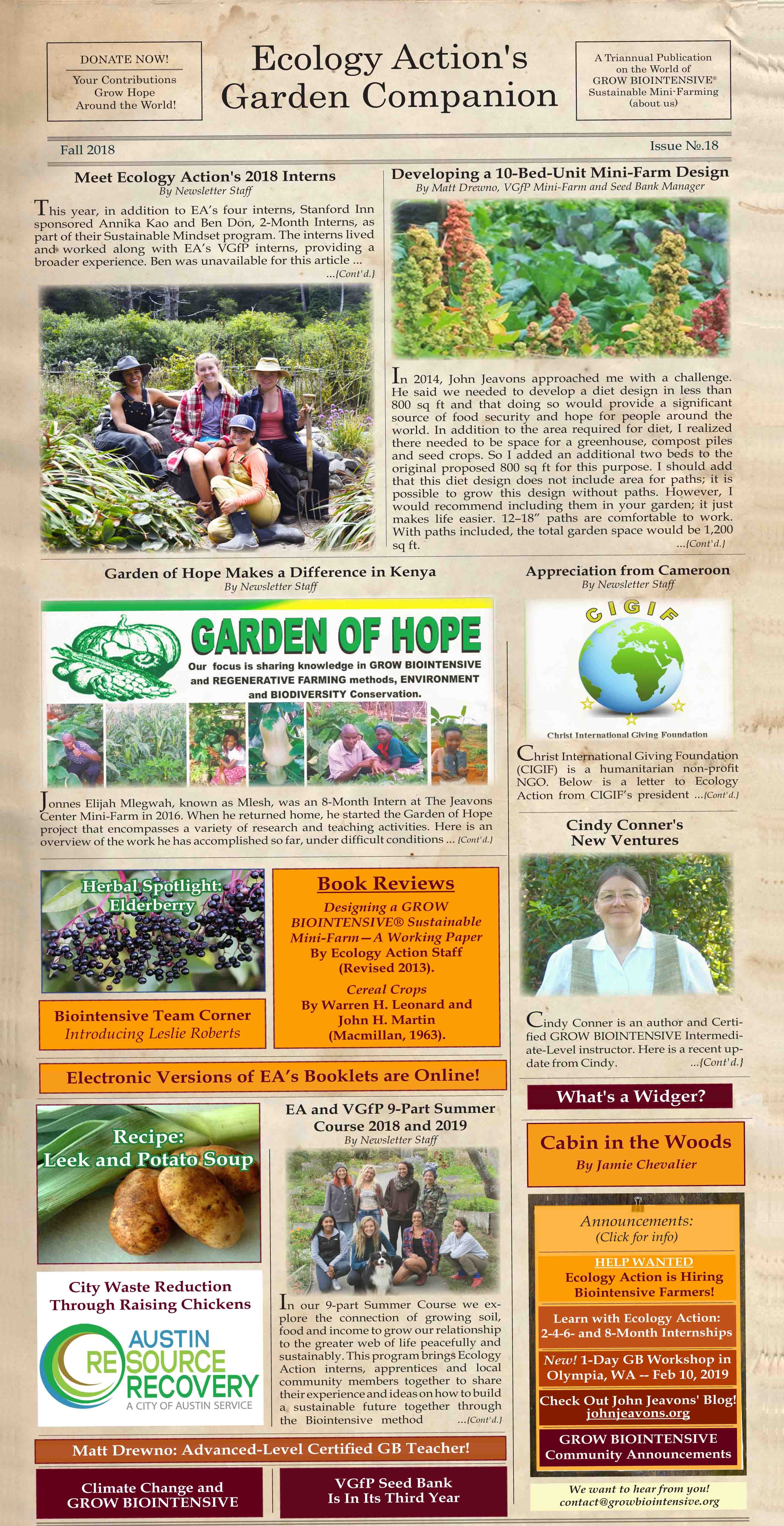 Garden Companion Newsletter Issue No. 17