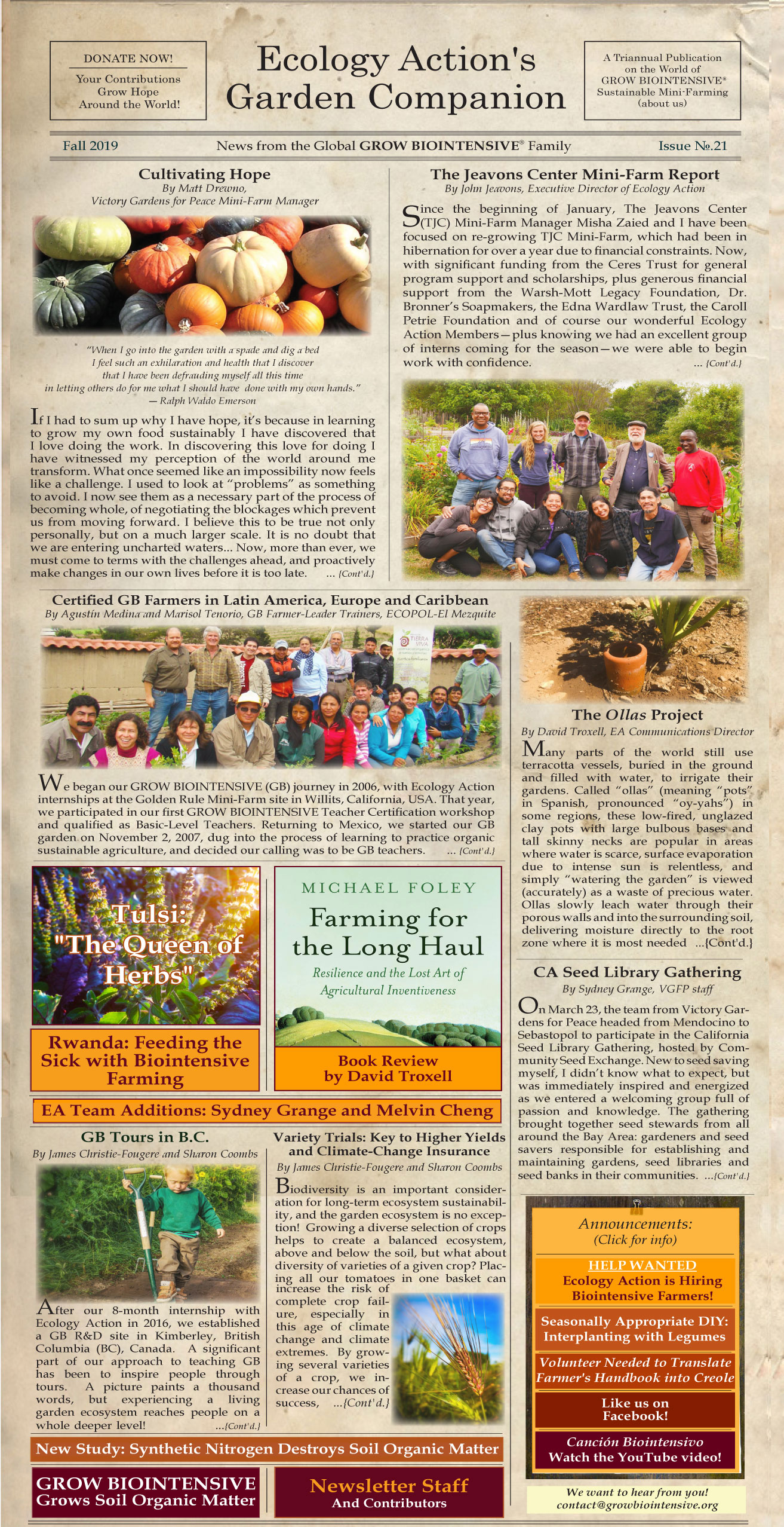 Garden Companion Newsletter Issue No. 17