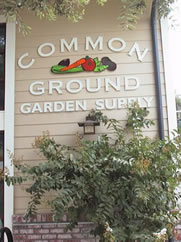 Common Ground Demonstration Garden
with Workshop Participants Dan, Margo, Carol and Interns at Circle of the Sun