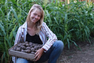 Zuzanna in the garden