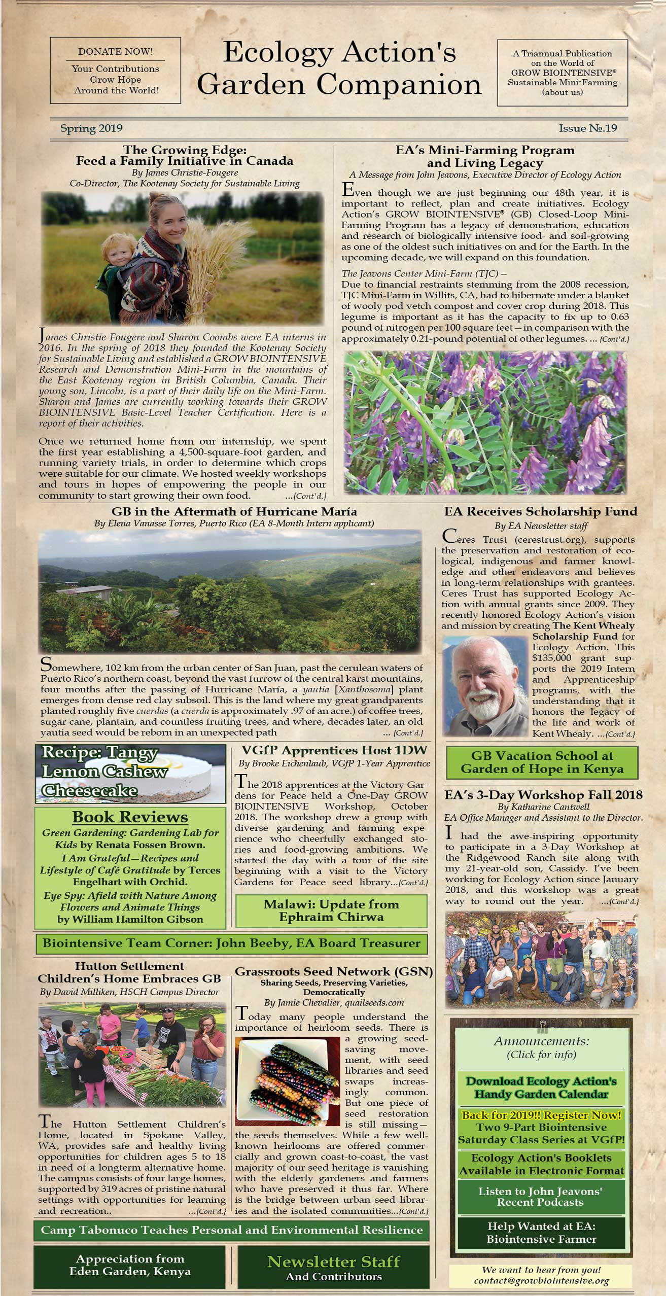 Garden Companion Newsletter Issue No. 17