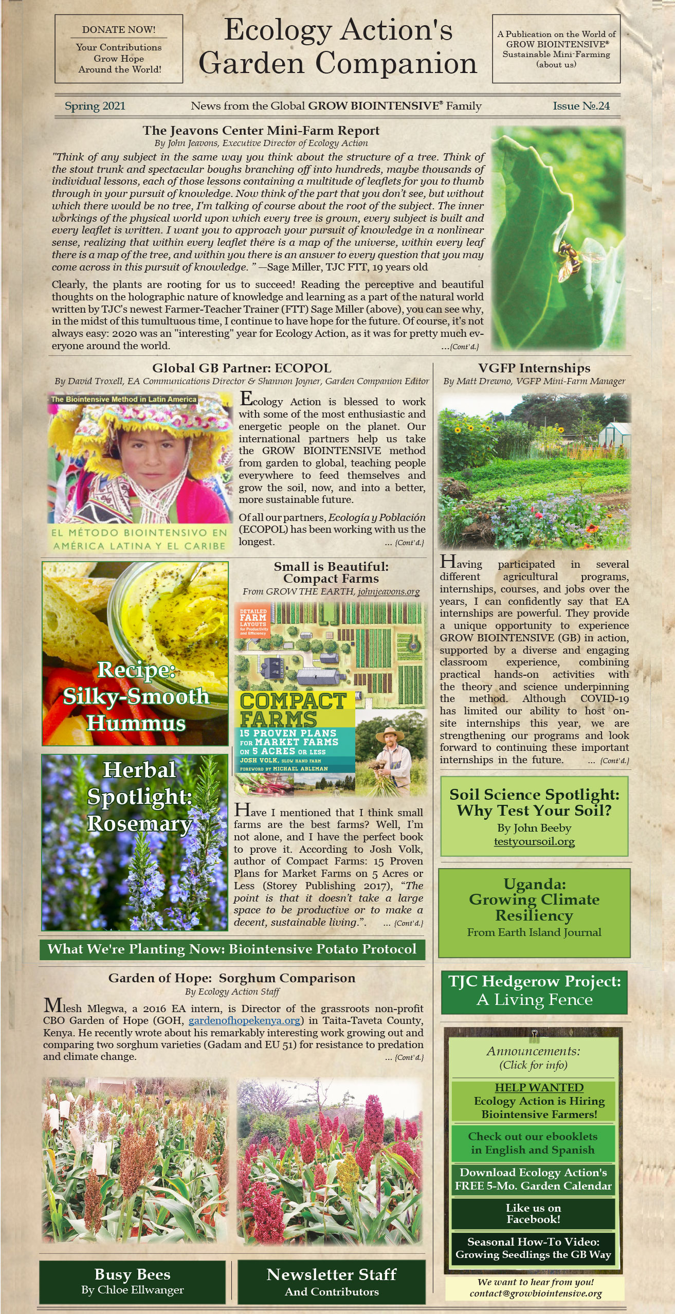 Garden Companion Newsletter Issue No. 17