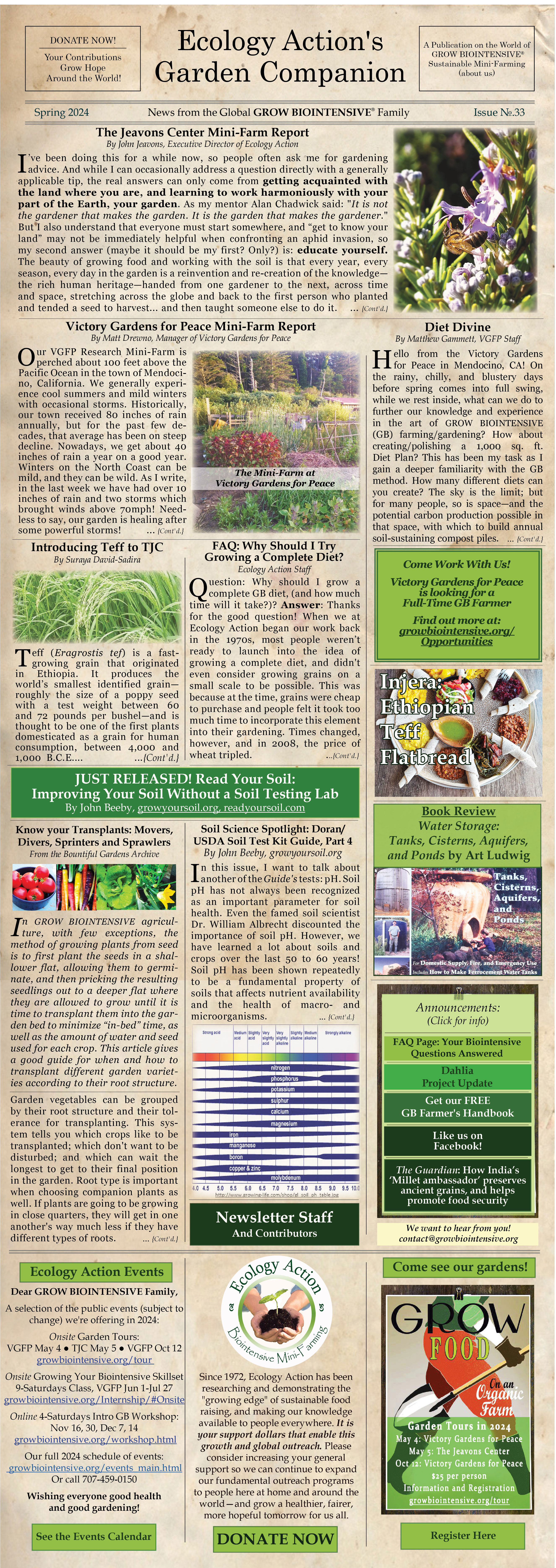 Garden Companion Newsletter Issue No. 33