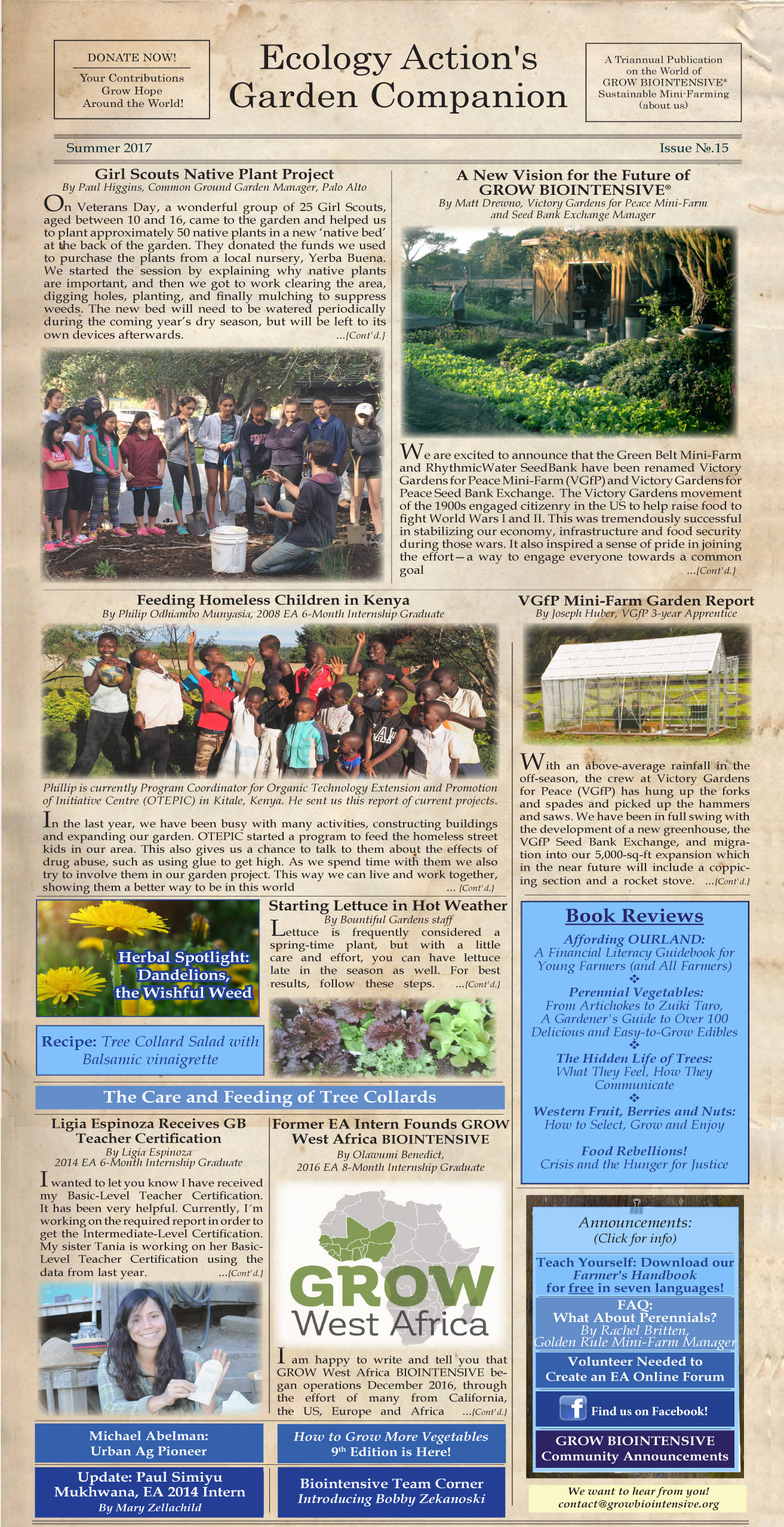 Garden Companion Newsletter Issue No. 15