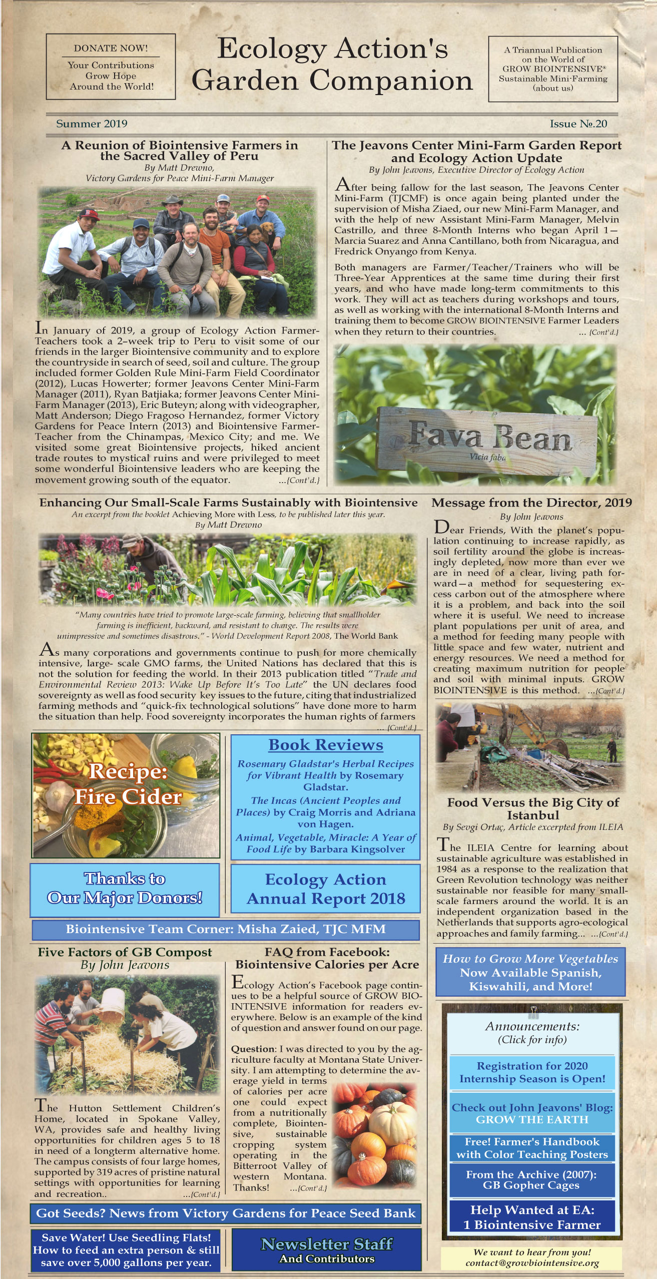 Garden Companion Newsletter Issue No. 20