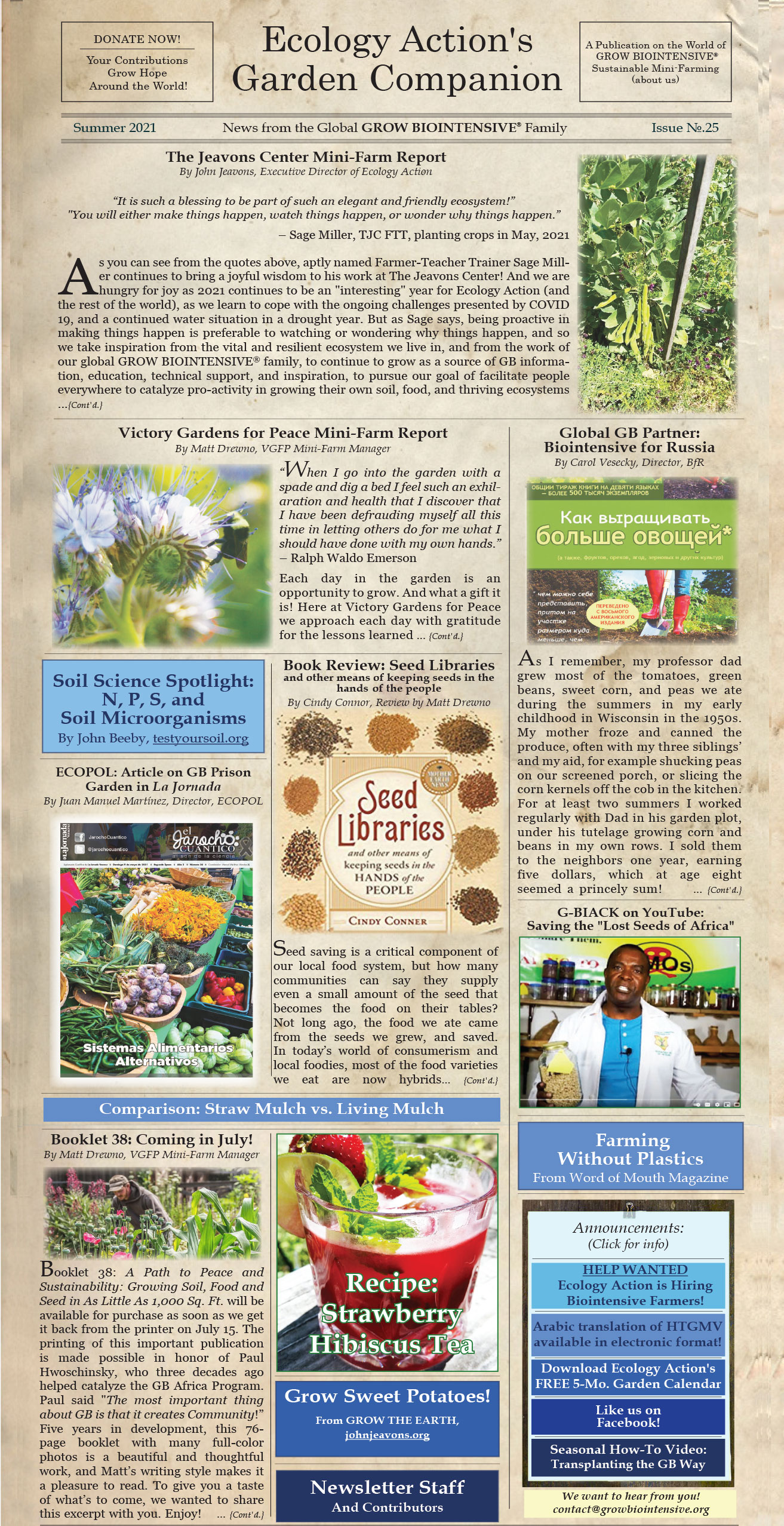 Garden Companion Newsletter Issue No. 17