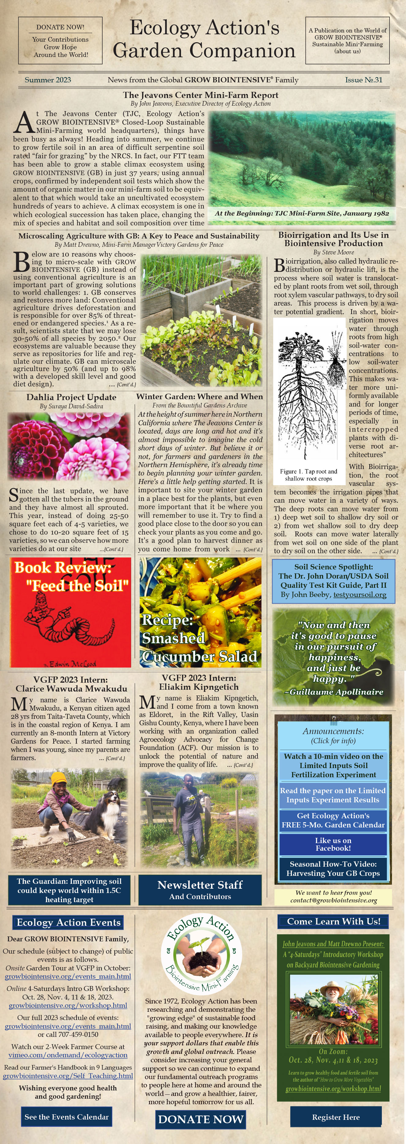 Garden Companion Newsletter Issue No. 30