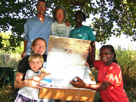 Dan, Margo, Carol and Interns at Circle of the Sun