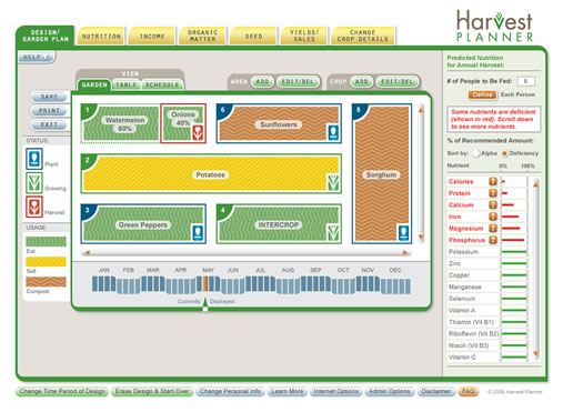 Harvest Planner Screenshot