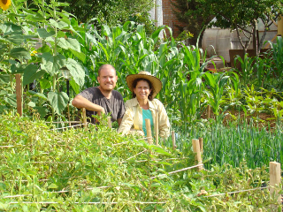 Agustin and Marisol, Intermediate GROW BIOINTENSIVE teachers